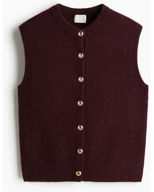 H&M Gilet aus Feinstrick - Lila