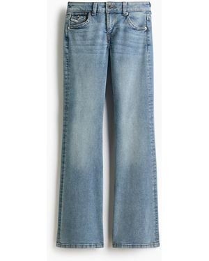 H&M Flared Low Jeans - Blauw