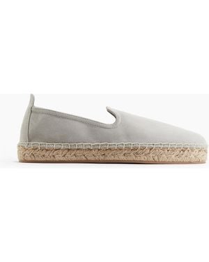 H&M Espadrilles aus Canvas - Weiß