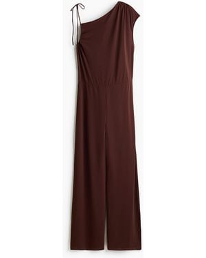 H&M Asymmetrischer Jersey-Jumpsuit - Lila
