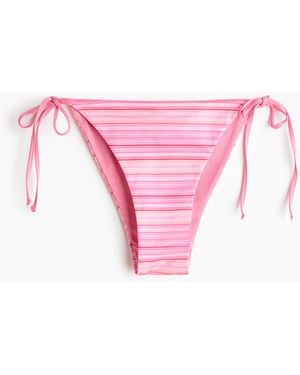 H&M Bikinitanga Met Strikbandjes - Roze