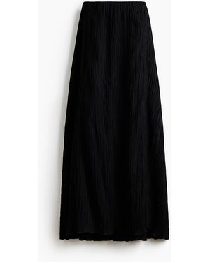 H&M Gecrinkeltes Bandeau-Kleid - Schwarz