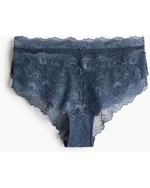 H&M Set Van 2 Kanten Slips - Blauw