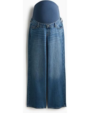 H&M MAMA Wide Jeans - Blau