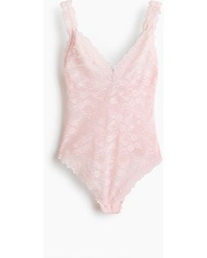 H&M Tangabody aus Spitze - Pink