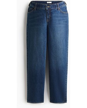 H&M MAMA Before & After Straight Low Ankle Jeans - Blau