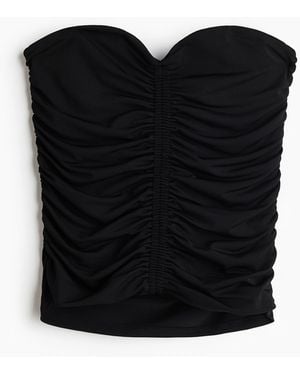 H&M Bandeau-Top aus Jersey - Schwarz