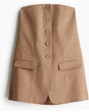 H&M Gilet im Bandeau-Schnitt - Braun