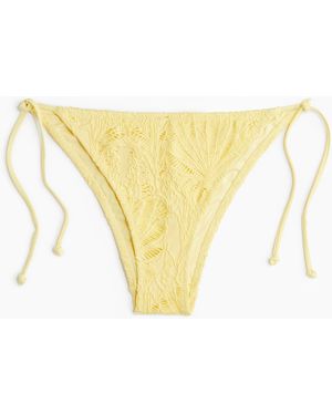 H&M Bikinitanga Met Strikbandjes - Geel