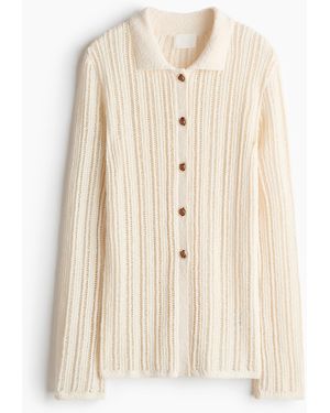 H&M Top Met Gehaakte Look - Naturel