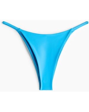 H&M Tanga-Bikinihose Brazilian - Blau