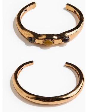 H&M 2-pack cuff bracelets - Braun