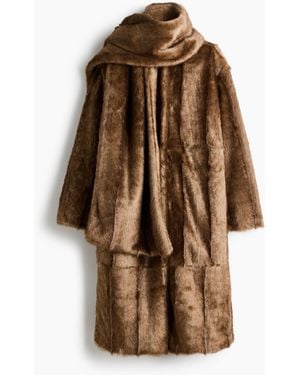 H&M Mantel mit Schaldetail - Braun