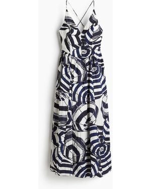 H&M Langes Trägerkleid - Weiß