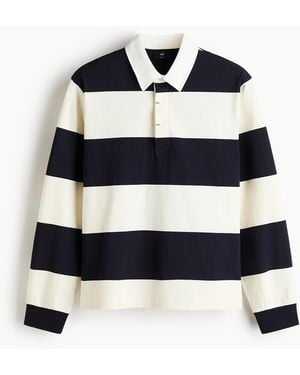 H&M Katoenen Rugbyshirt - Blauw