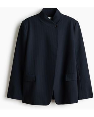 H&M Blazer mit Stehkragen - Blau