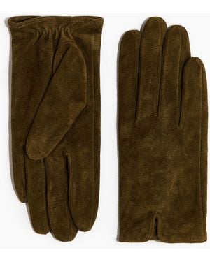 H&M Suède Handschoenen - Groen