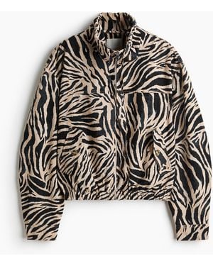 H&M Jacke aus Leinenmix - Schwarz