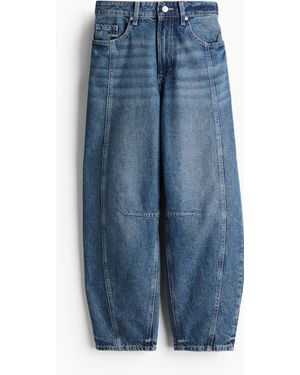 H&M Super Barrel Regular Jeans - Blau