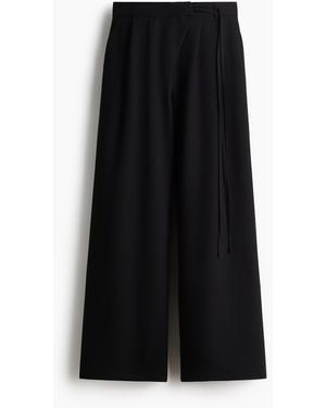H&M Wijde Broek - Zwart