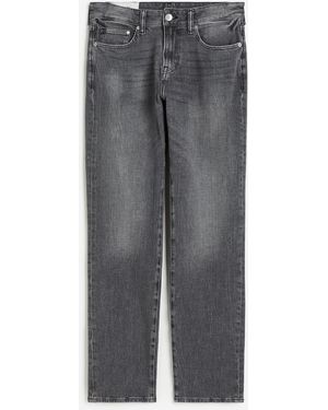 H&M Xfit Straight Regular Jeans - Grau