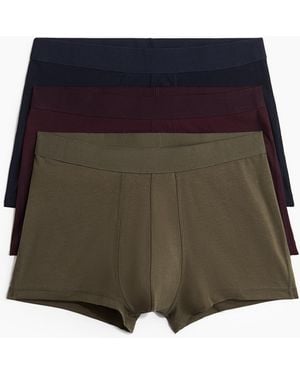 H&M Set Van 3 Korte Trunks Met Lycra® - Groen