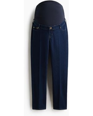 H&M MAMA Slim Straight Ankle Jeans - Blau