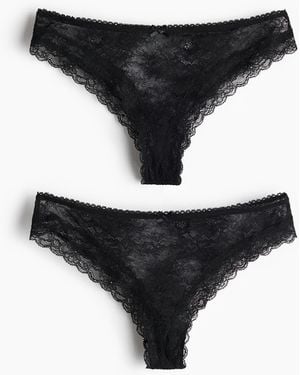 H&M Set Van 2 Kanten Slips - Zwart