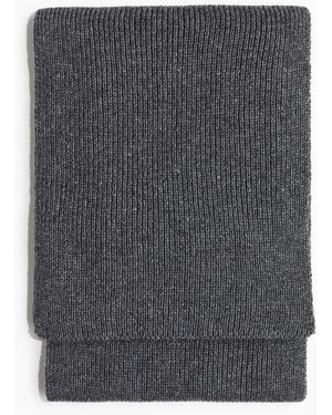 H&M Schal in Rippstrick - Grau