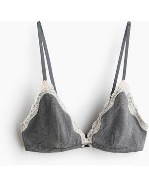 H&M Soft-BH aus Baumwolle - Grau
