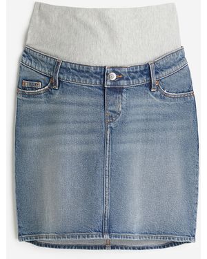 H&M MAMA Jeansrock - Blau