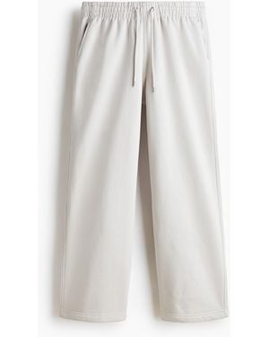 H&M Sweatpants in Loose Fit - Weiß