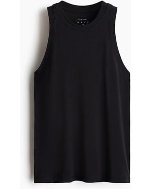 H&M Sport-Tanktop mit DryMove in Regular Fit - Schwarz