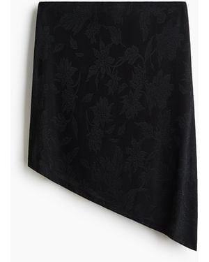 H&M Bandeautop Van Jacquardtricot - Zwart