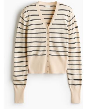 H&M Feinstrick-Cardigan - Weiß