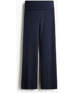H&M Waffled Pyjama Bottoms - Blauw
