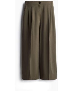 H&M Weite Knöchelhose - Grün