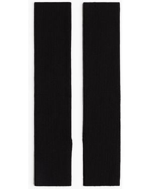 H&M Gerippte Beinstulpen - Schwarz