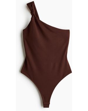 H&M One-Shoulder-Tangabody - Braun