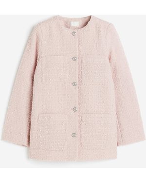 H&M Bouclé-Jacke - Pink