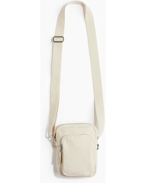 H&M Crossbody-Tasche aus Canvas - Weiß