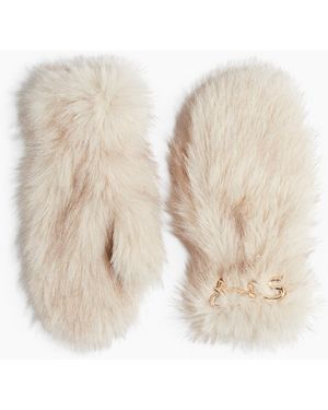 H&M Flauschige Fäustlinge - Natur