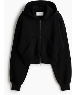 H&M Katoenen Capuchonvest Met Rits - Zwart