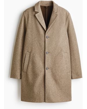 H&M Einreihiger Mantel - Natur