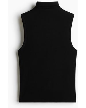 H&M Top mit Turtleneck - Schwarz