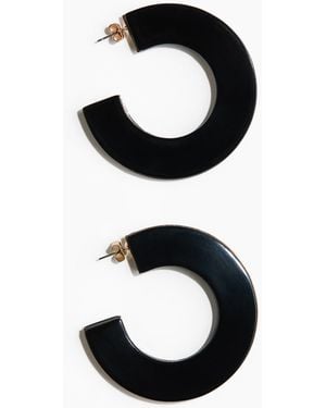 H&M Chunky Hoop-Ohrringe - Schwarz