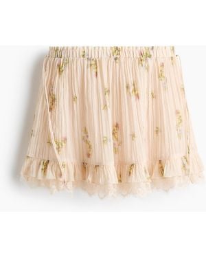 H&M Crinklerok Met Strikdetail - Naturel