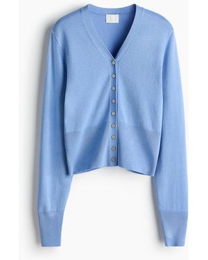H&M Feinstrick-Cardigan - Blau