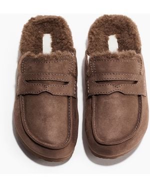 H&M Warmgevoerde Sloffen - Bruin