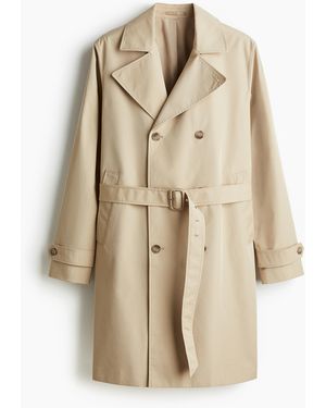 H&M Trenchcoat in Regular Fit - Natur